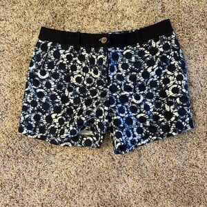 Michael Kors Black and White Bermuda Shorts